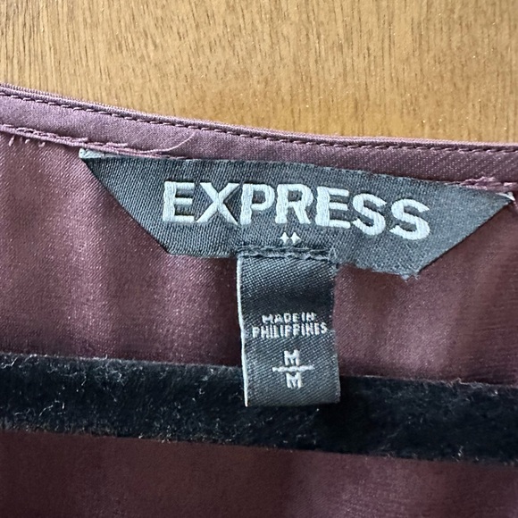 Express Dusty Purple Blouse with Gold Zipper - Picture 5 of 5